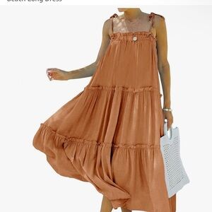 Amazon Women's Brown Maxi Dress